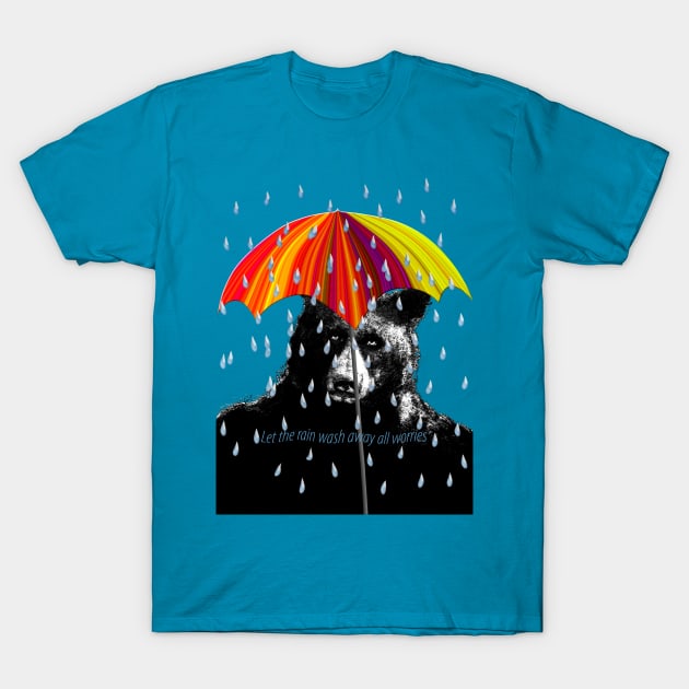 Rainy Day Bear T-Shirt by MelissaJBarrett